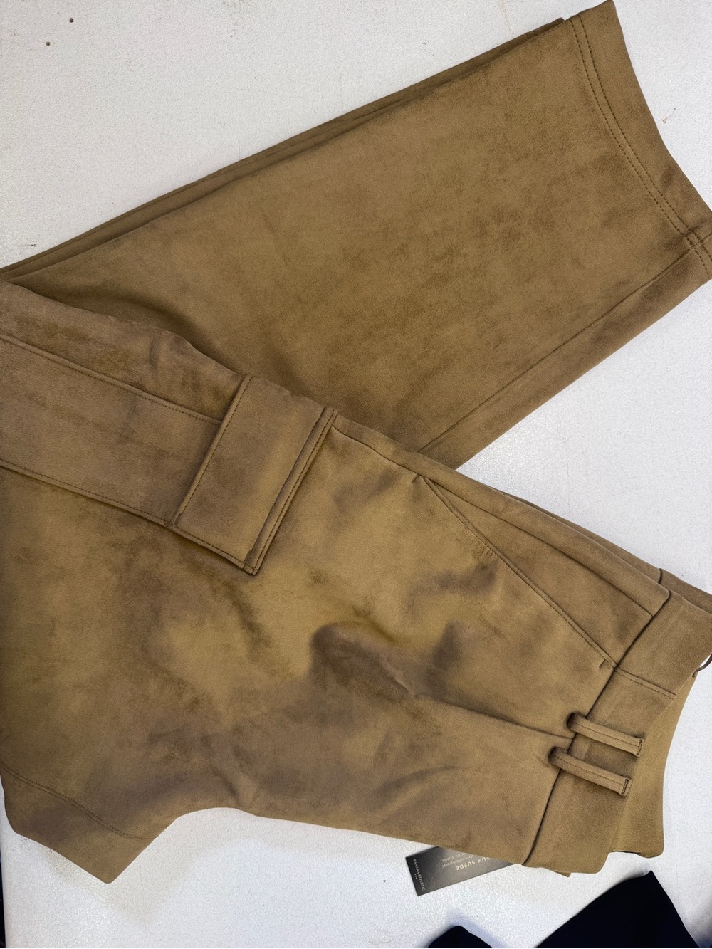Banana Republic Vegan Suede Cargo Pants - Whiskey, Women’s 14 - Picture 5 of 8